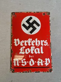 Tysk ww2 skilt - originalt???
