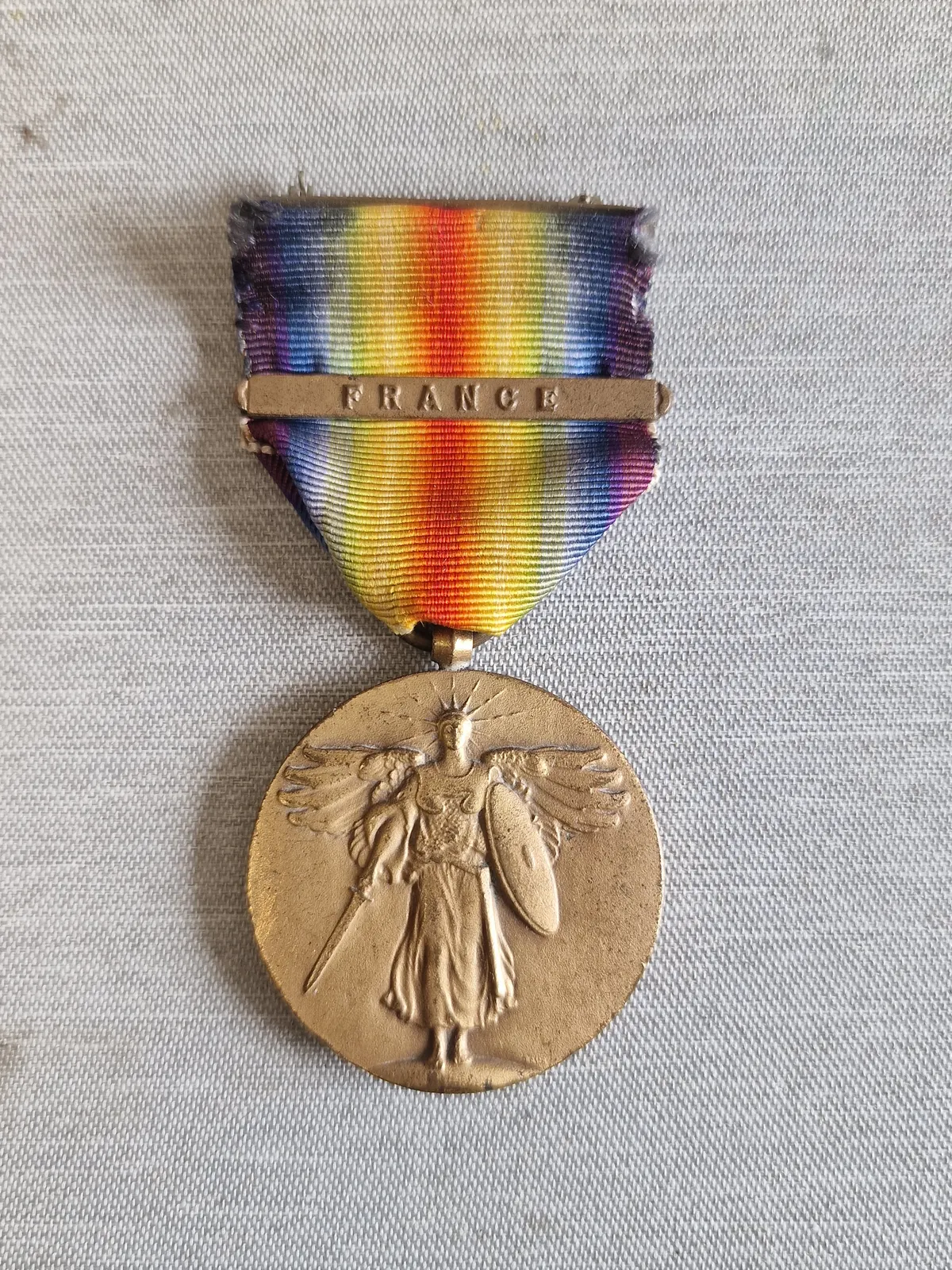 Original US ww1 medalje med bar