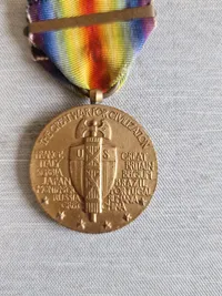 Original US ww1 medalje med bar