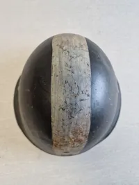 Original dansk M/41 hjelm med hvid stribe malet over