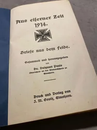 Original tysk WWI bog