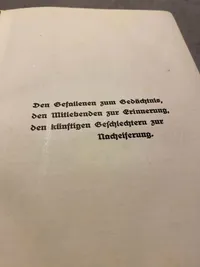 Original tysk WWI bog