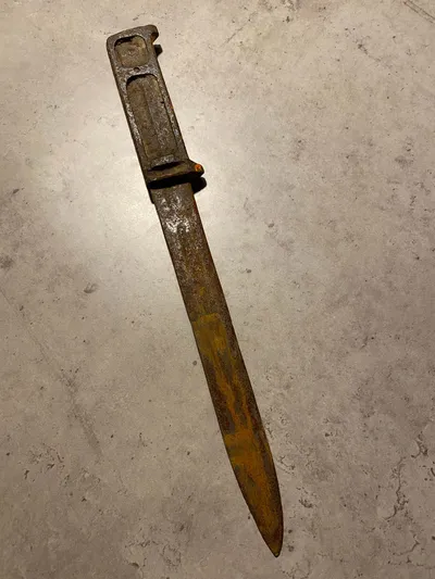 Original dansk M/1923 befalingsmandskniv - jordfund