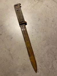 Original dansk M/1923 befalingsmandskniv - jordfund