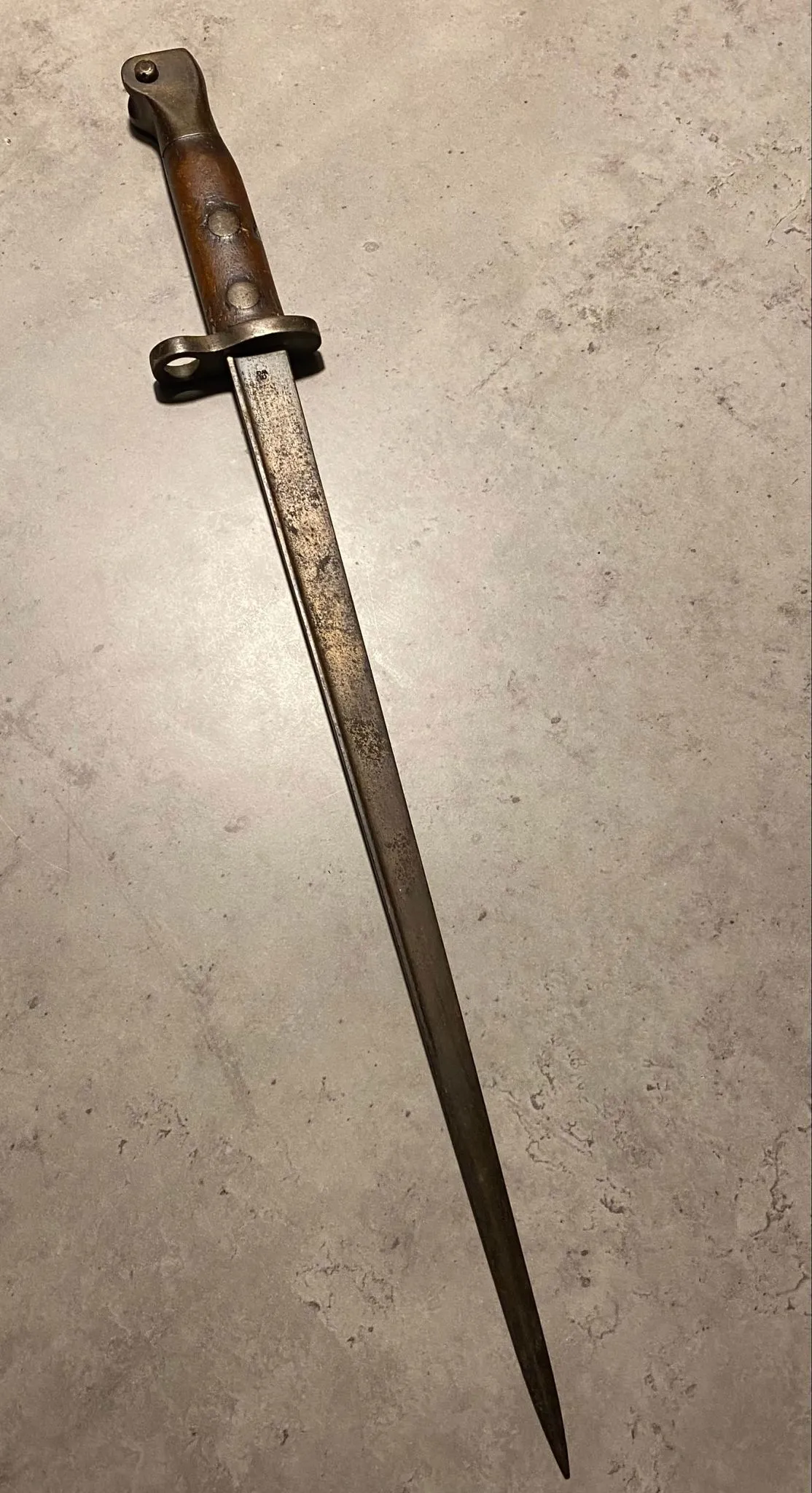Original hollandsk model 1895 Hembrug bajonet - ofte brugt af SS hjælpetropper