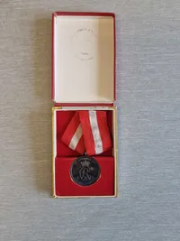 Original Kong Christian X fortjeneste medalje Hæren af sølv med æske