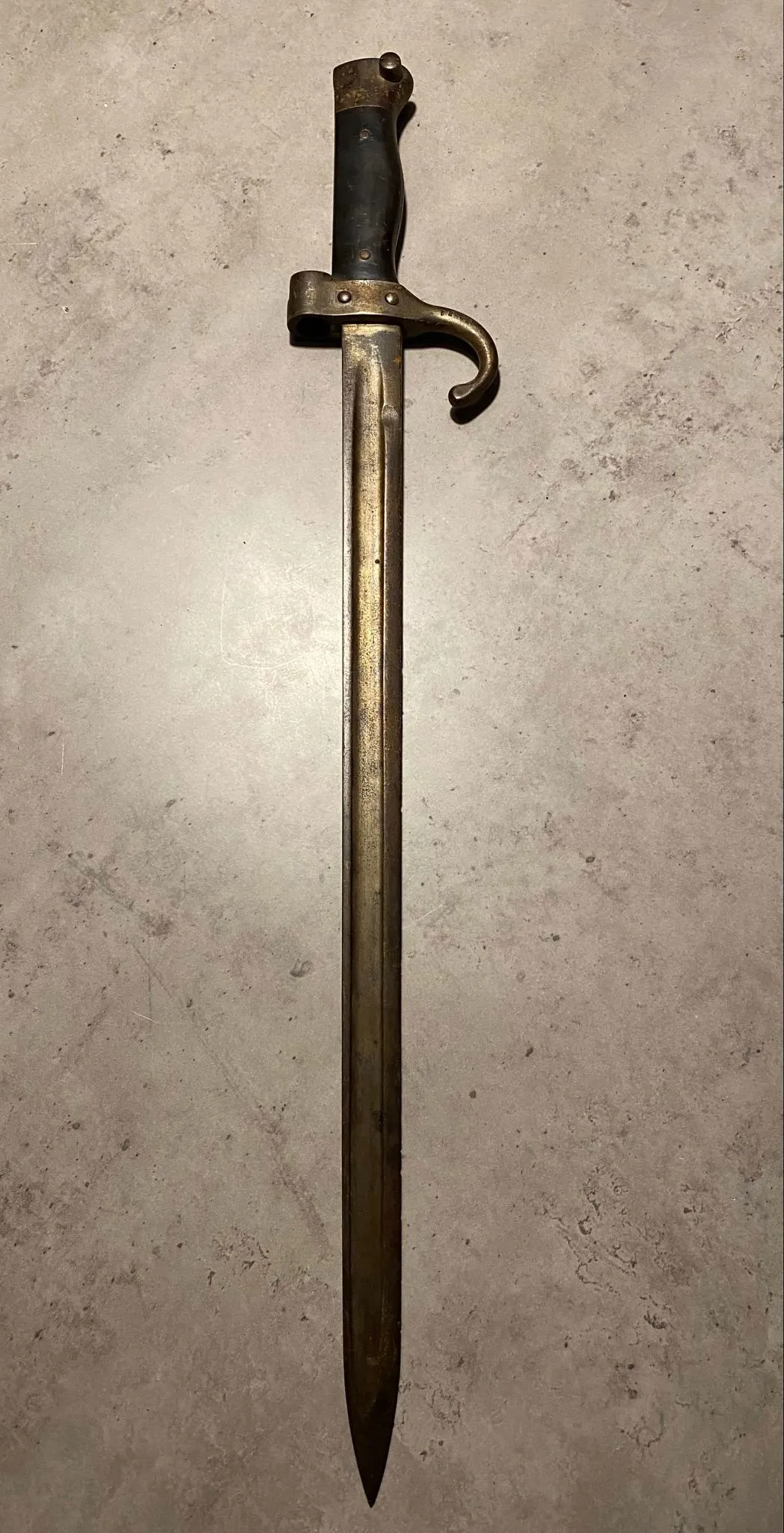 Original fransk model 1892 bajonet