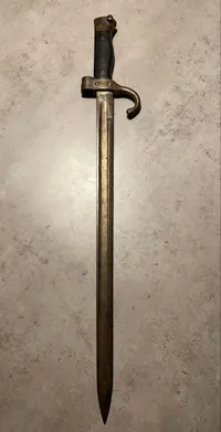 Original fransk model 1892 bajonet