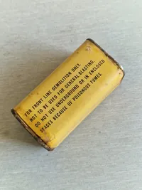 Ekstremt sjælden original amerikansk TNT blok - ww2 (tom for sprængstof)