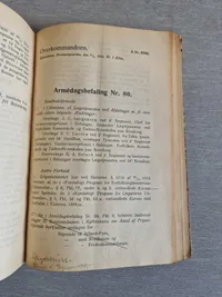 Original dansk Armedagsbefalinger 1914 - godt stemplet