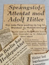 Samling Adolf Hitler aviser og udklip - originale