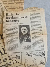 Samling Adolf Hitler aviser og udklip - originale