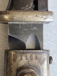 Original tysk K98 bajonet Nummerens
