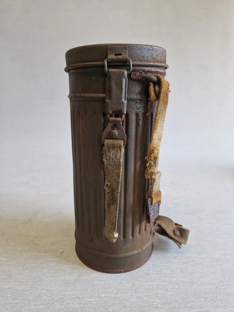 Original tysk gasmaske beholder - ww2 - Loftfund fra Dk