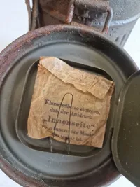 Original tysk gasmaske beholder - ww2 - Loftfund fra Dk
