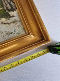 Maleri Jens Sinding Christensen født 1888 død 1980 - Damborg ramme