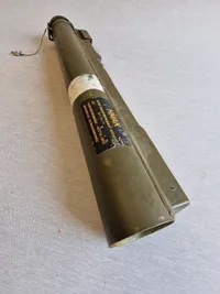 Original M/72 panserværnsraket - affyret og kan derfor ikke skyde