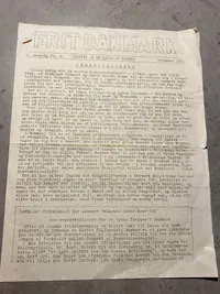 Originalt illegalt  blad - WWII