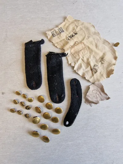 Lot diverse fra dansk CB ww2 uniform
