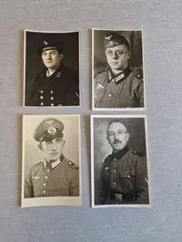 Samling originale tyske portrætfotos - postkort str. ww2