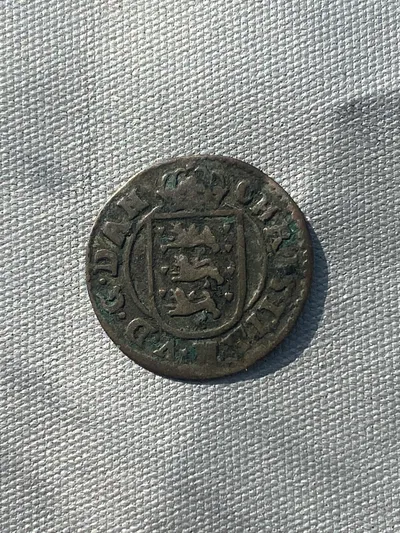 Original 2 skilling sølvmønt år 16??