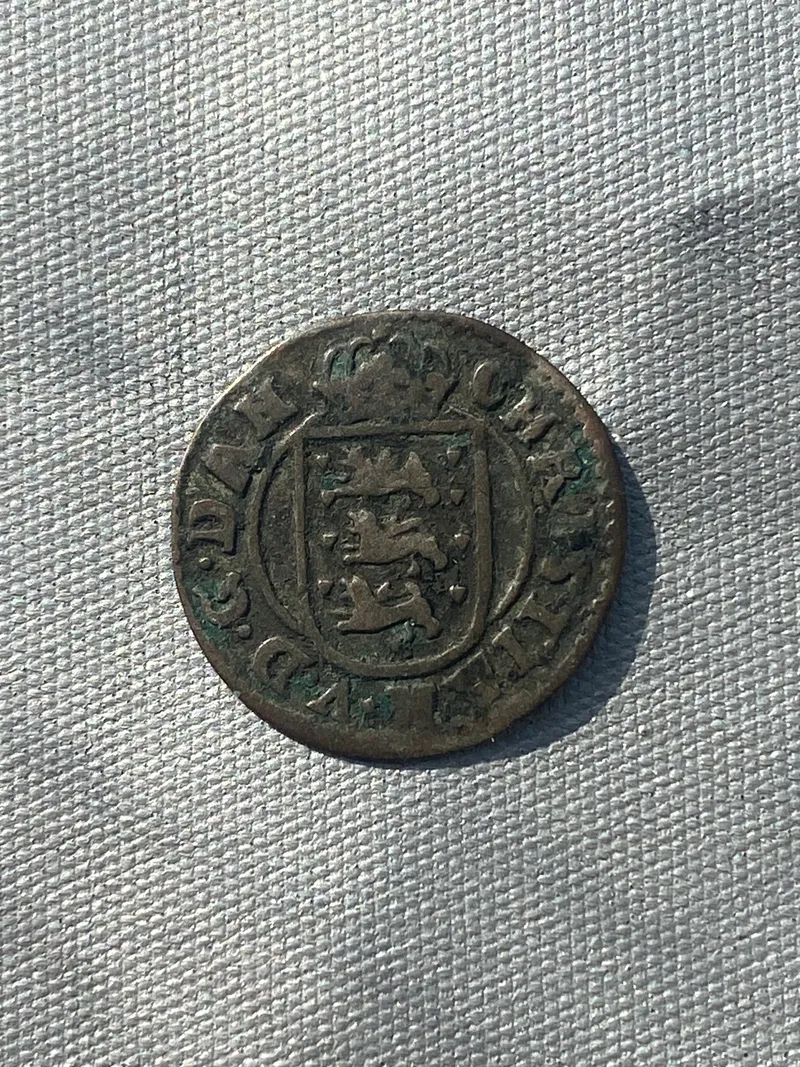 Original 2 skilling sølvmønt år 16??