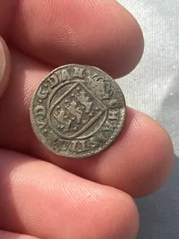 Original 2 skilling sølvmønt år 16??