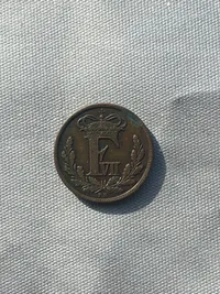 Original 1/2 rigsbanksskilling år 1852