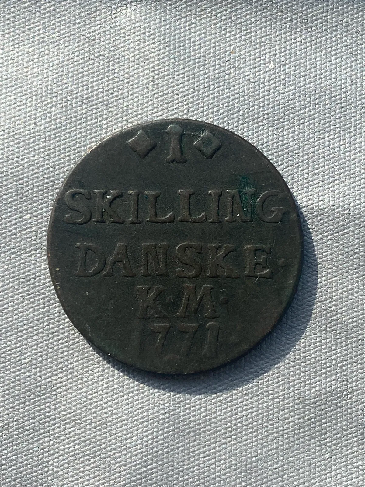 Original 1 skilling år 1771