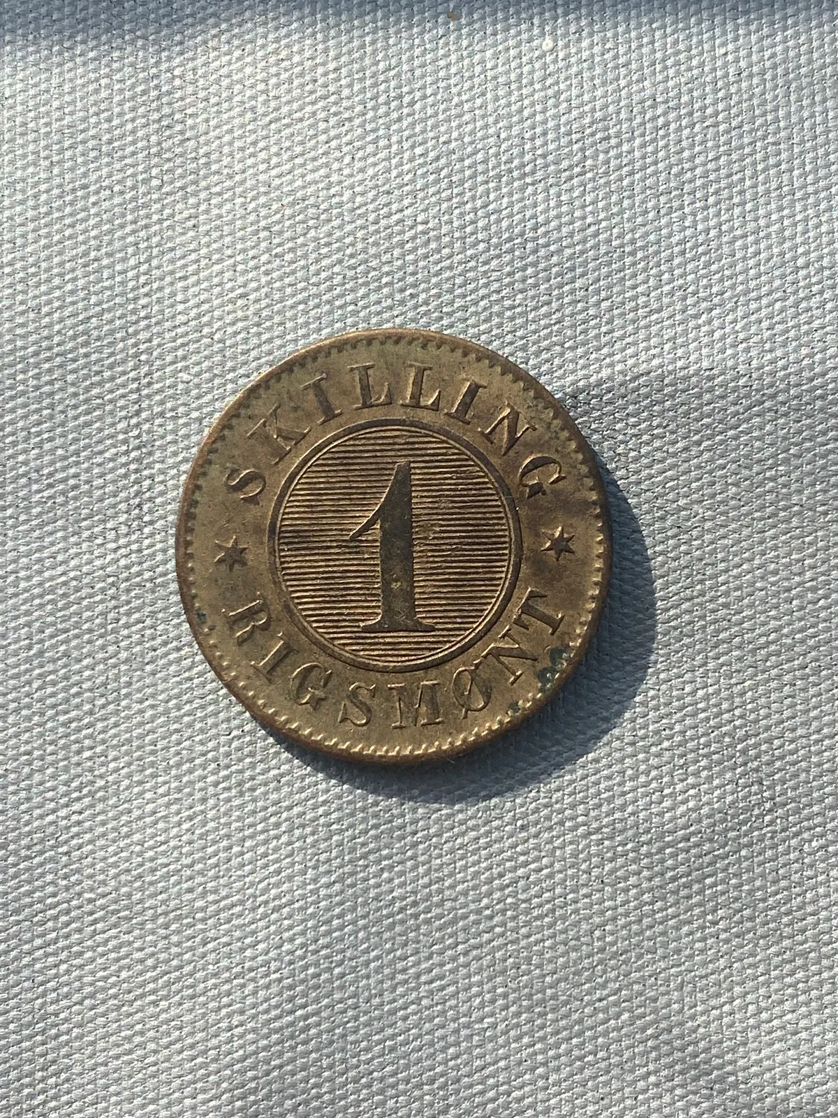 Original 1 skilling år 1869