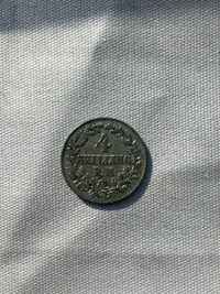Original 4 skilling sølvmønt år 1869
