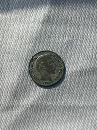 Original 4 skilling sølvmønt år 1869