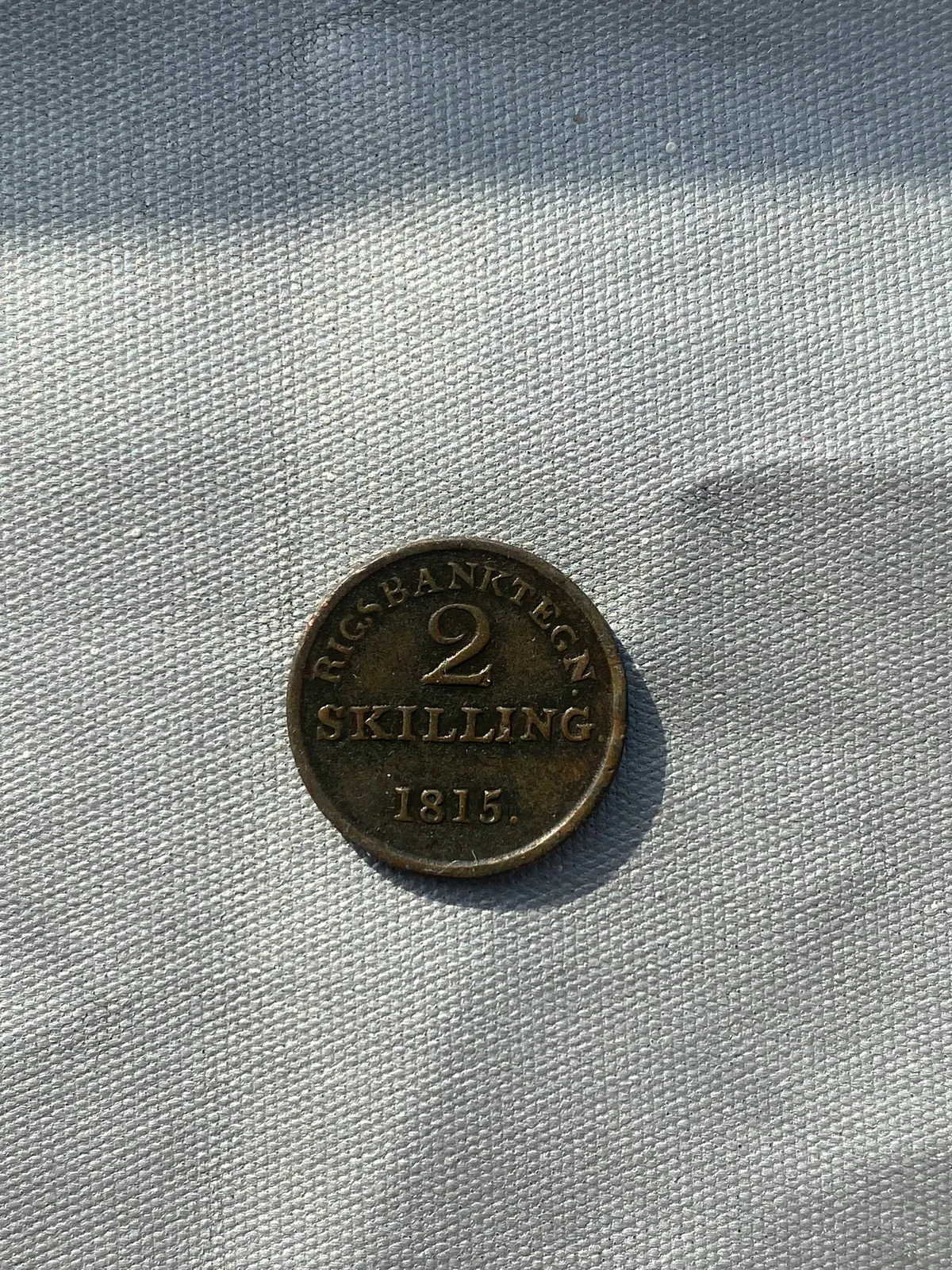 Original 2 skilling år 1815
