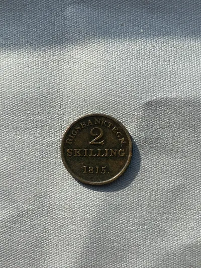 Original 2 skilling år 1815