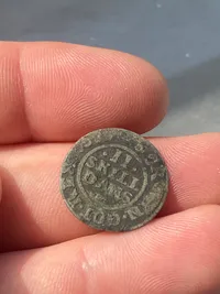 Original 2 skilling sølvmønt - år 16??