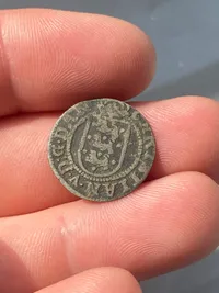 Original 2 skilling sølvmønt - år 16??