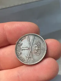 Original 1 rigsbanksskilling år 1853