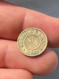 Original 1/2 skilling år 1868