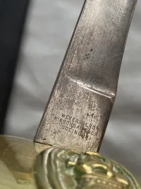 Original dansk skibssabel model 1882 - udfaset af søværnet, men anvendes stadig som vagtsabel på kongeskibet Dannebrog