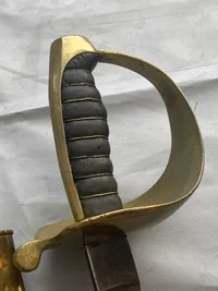 Original dansk skibssabel model 1882 - udfaset af søværnet, men anvendes stadig som vagtsabel på kongeskibet Dannebrog
