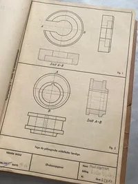 Originalt undervisningshæfte i tegningslæsning fra 1961