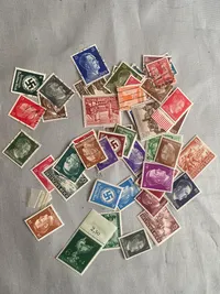 Lot originale tyske ww2 frimærker