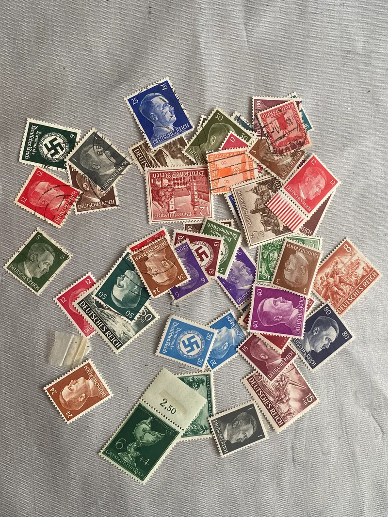 Lot originale tyske ww2 frimærker