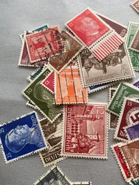 Lot originale tyske ww2 frimærker