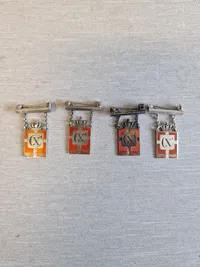 Samling originale kongemærker - design: Georg Jensen Denmark