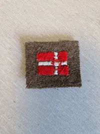 Sjælden original patch fra dansker i Engelsk tjeneste WW2