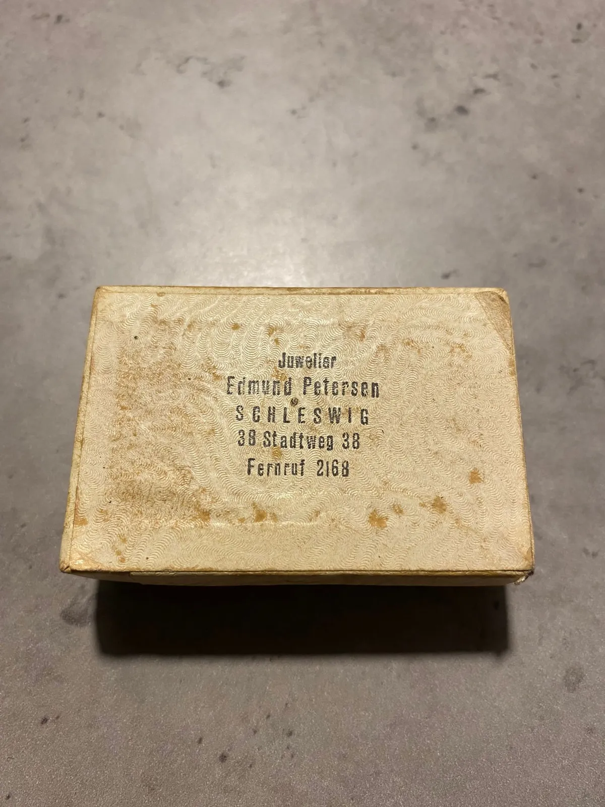 Original tysk juvelér æske - Slesvig