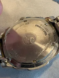 Originalt Seiko ur med lækker gul skive