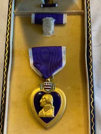 Originalt amerikansk Purple Heart fra ww2 (med slutbruch) original æske medfølger