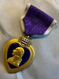 Originalt amerikansk Purple Heart fra ww2 (med slutbruch) original æske medfølger